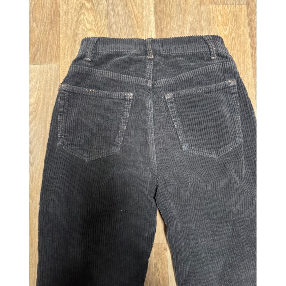 Reformation Jeans Daphne Black Corduroy High Rise Wide Leg Pants Size 23 - Picture 9 of 9